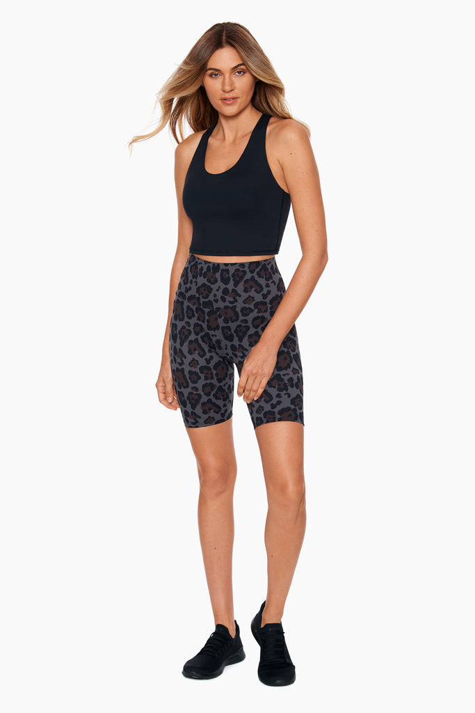 Woman in a bike short.