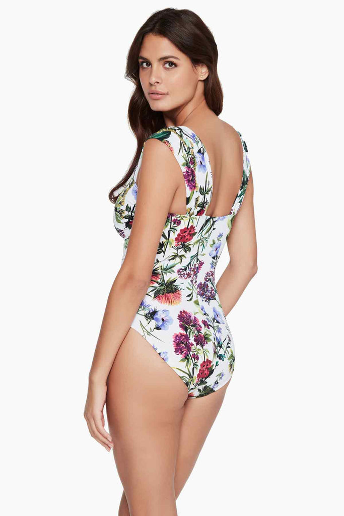 side view of Magicsuit floral swim piece