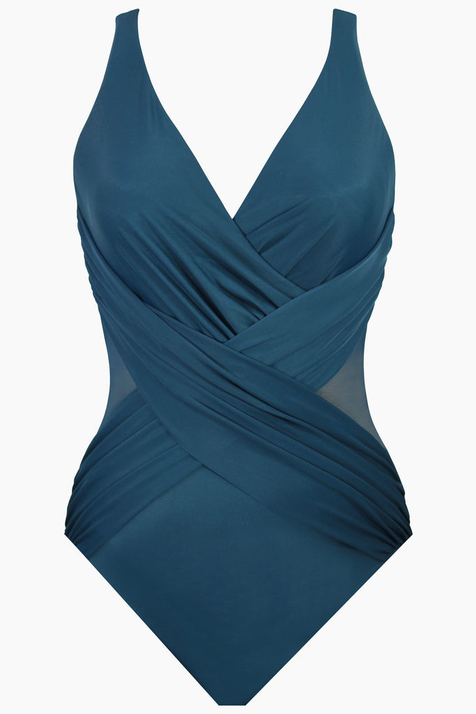 mesh one piece swimsuit