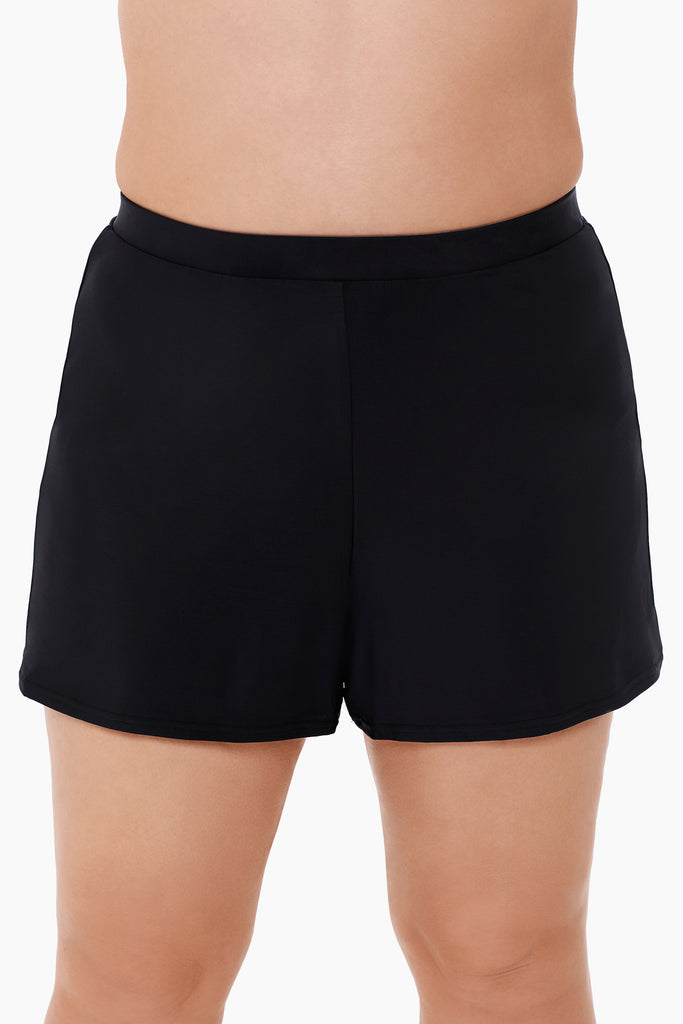 Plus size tummy control swim botom.