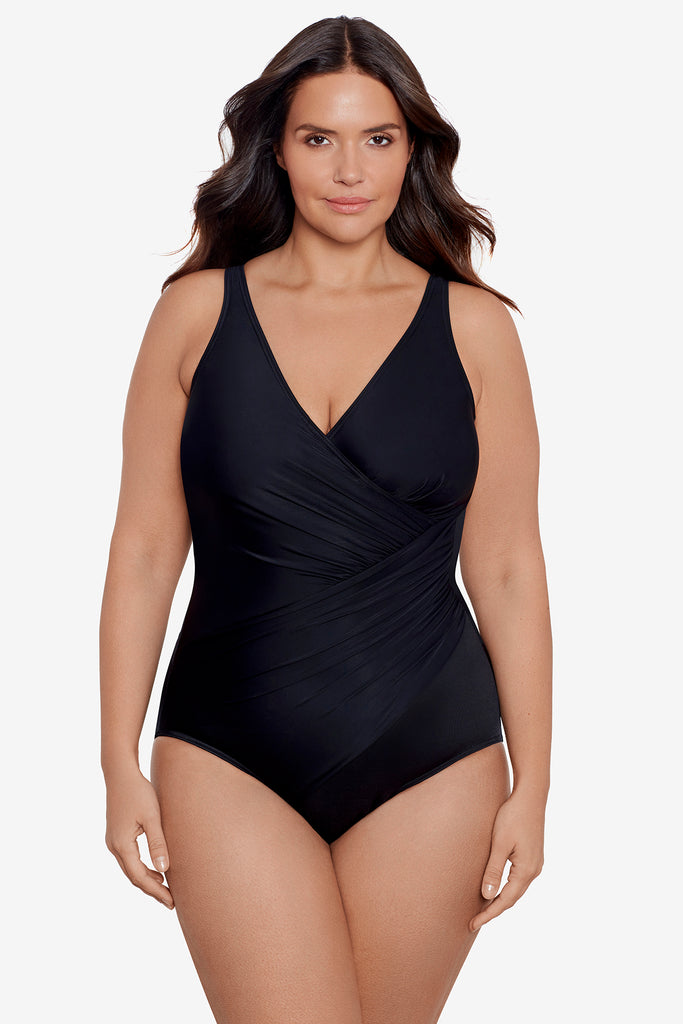 Miraclesuit Plus Size Solids Oceanus One Piece Swimsuit