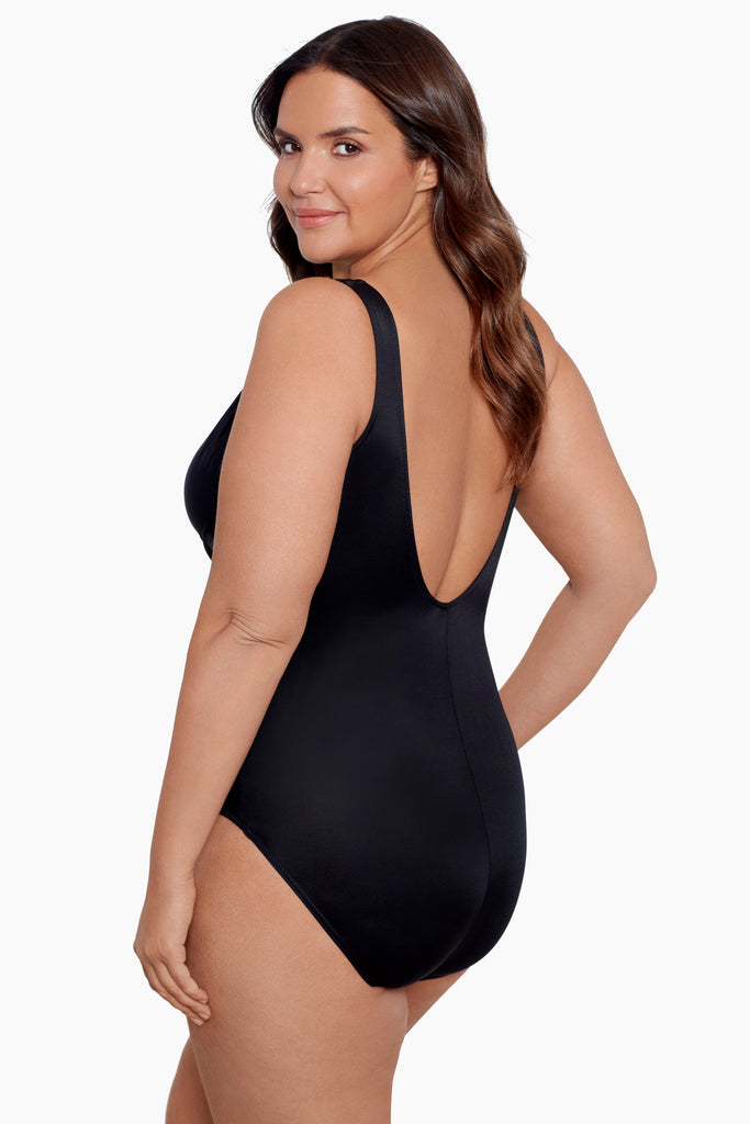 slim structure plus size swimsuit
