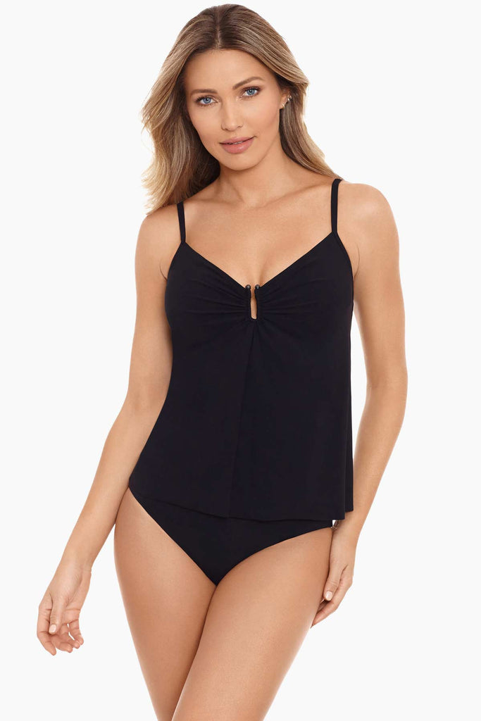 Woman in a amoressa swim wear.