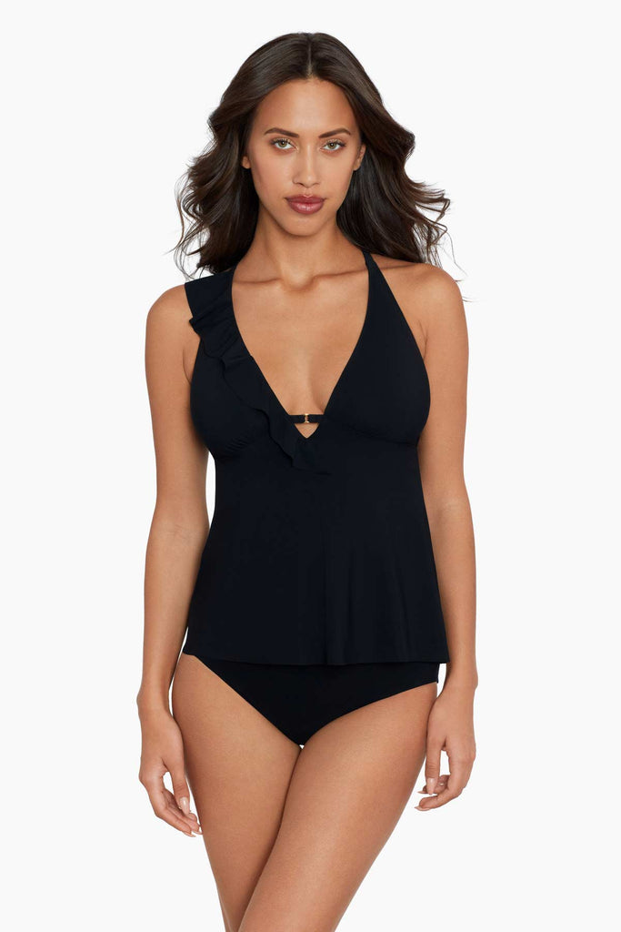 Woman in a hot tankini top.
